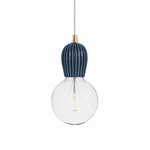 подвесной светильник keramik rib indigo brass в Нижневартовске
