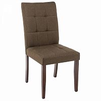 стул деревянный madina dark walnut / fabric brown в Нижневартовске