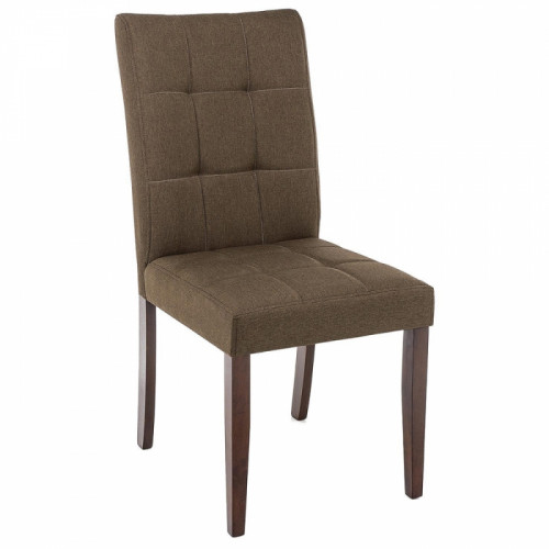 стул деревянный madina dark walnut / fabric brown в Нижневартовске