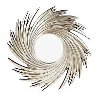 зеркало-солнце большое серебряное в раме свирл диаметр 96 см cyclone в Нижневартовске