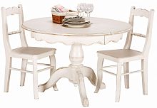 стол раскладной и 2 стула нордик белый в Нижневартовске