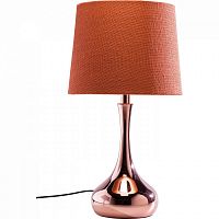 лампа настольная ice cream оранжевая на медном основании в Нижневартовске