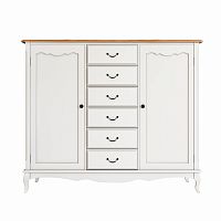 комод «leontina» с шестью ящиками и дверками бежевый в Нижневартовске