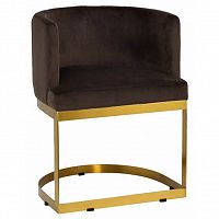 стул на метал.основе велюр коричневый 58*52*76см в Нижневартовске