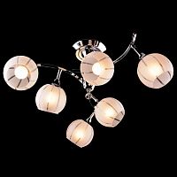 потолочная люстра eurosvet 3353/6 хром/белый в Нижневартовске