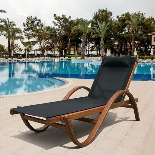 шезлонг-лежак мальта black в Нижневартовске