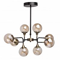 подвесная светодиодная люстра mw-light гамбург 605010908 черная в Нижневартовске