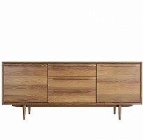 комод bruni с тремя ящиками и дверками орех в Нижневартовске