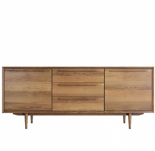 комод bruni с тремя ящиками и дверками орех в Нижневартовске