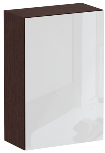 шкаф cubo с 4 полками венге с белым фасадом в Нижневартовске