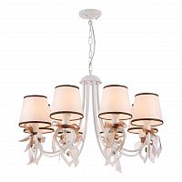 подвесная люстра eurosvet terry 60066/8 белый/коричневый в Нижневартовске