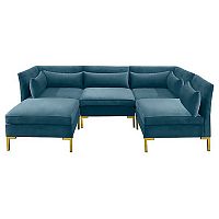 диван zara sectional угловой синий в Нижневартовске