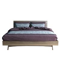 кровать деревянная двуспальная 180х200 коричневая bruni в Нижневартовске