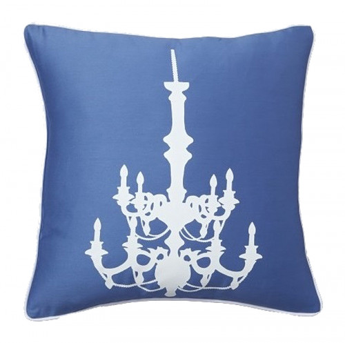 подушка с рисунком канделябра chandelier diamond-blue в Нижневартовске