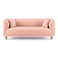 диван tribeca трехместный прямой розовый в Нижневартовске