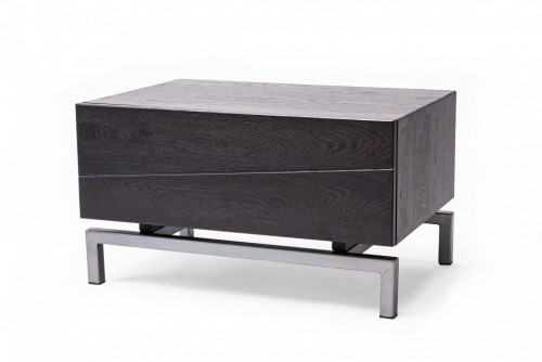 тумбочка george тёмно-коричневая, хром в Нижневартовске