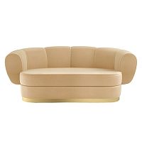 диван flexi двухместный прямой бежевый в Нижневартовске