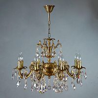 подвесная люстра ambiente granada 2118/8 ab tear drop бронза в Нижневартовске