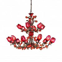люстра 6755/12+6 v0889 от mm lampadari золото/красная в Нижневартовске