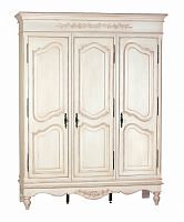 шкаф платяной трехдверный марсель молочно-белый в Нижневартовске