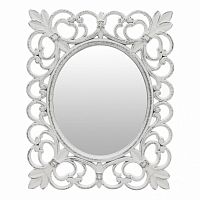 зеркало белое овальное в прямоугольной резной раме uto в Нижневартовске