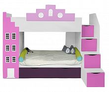 кровать детская двухъярусная с дополнительным спальным местом левая амстердам в Нижневартовске