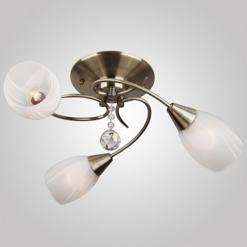 потолочная люстра eurosvet вирджиния 30100/3 античная бронза в Нижневартовске