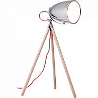 лампа настольная chromatic tripod на деревянном штативе в Нижневартовске