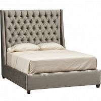 кровать двуспальная 160х200 серая emerald tower в Нижневартовске