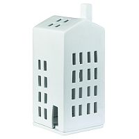 подсвечник-домик белый с трубой light house small window, 17 см в Нижневартовске