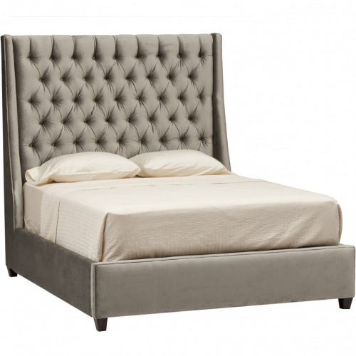 кровать двуспальная 160х200 серая emerald tower в Нижневартовске