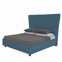 кровать двуспальная 160х200 морская волна из велюра quicksand в Нижневартовске