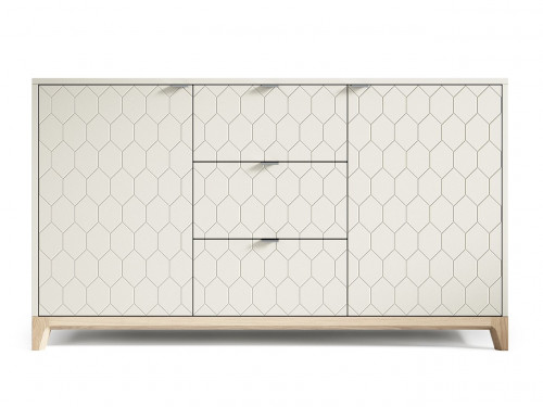 комод case №1 осветлённый дуб серый шёлк гравировка 2 в Нижневартовске