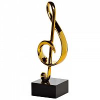 статуэтка скрипичный ключ золотая 17х10х33 в Нижневартовске