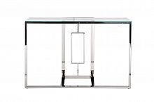 консоль серебряная с прозрачным стеклом 120x40x78 см в Нижневартовске