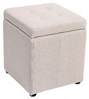 пуф шарм-дизайн евро с ящиком бежевый в Нижневартовске