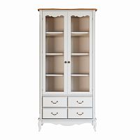 шкаф-витрина leontina для посуды четыре ящика бежевый в Нижневартовске