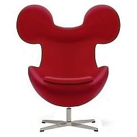 кресло egg mickey красное в Нижневартовске