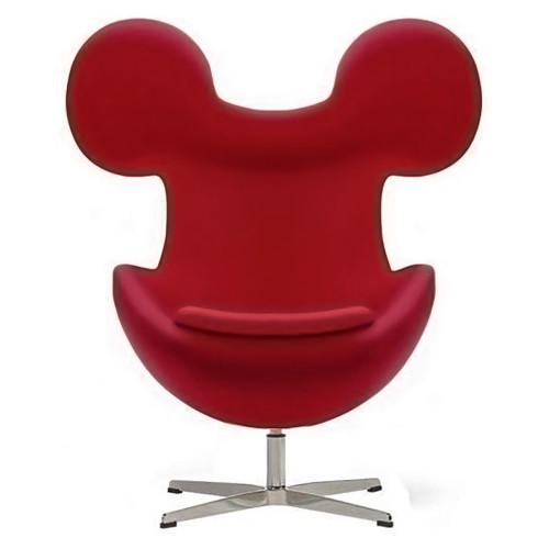 кресло egg mickey красное в Нижневартовске