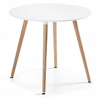 стол daw круглый белый от la forma (ex julia grup) в Нижневартовске