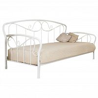 кованая кровать односпальная 90х200 белая sofa в Нижневартовске