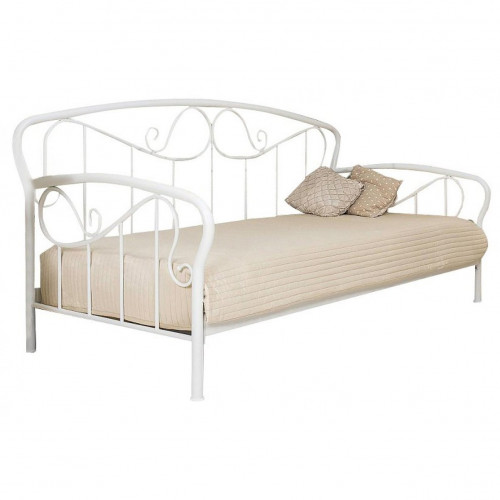 кованая кровать односпальная 90х200 белая sofa в Нижневартовске