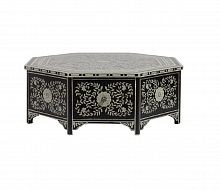 стол кофейный, расписанный вручную pintado черный в Нижневартовске