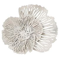 настенный декор цветок белый 368х406х953 см в Нижневартовске