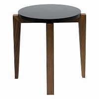 чайный столик dessert low compact коричневый с черной столешницей в Нижневартовске