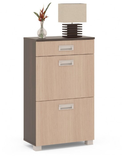 тумба для обуви сто-2м, цвет дуб венге/белёный дуб в Нижневартовске