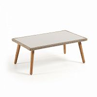 столик журнальный жуллиан 100х60 из эвкалиптового полицемента от la forma (ex julia grup) в Нижневартовске