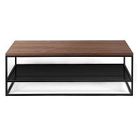 стол журнальный london twin black американский орех черное стекло в Нижневартовске