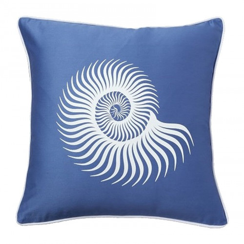 подушка с морской раковиной sea shell diamond-blue в Нижневартовске