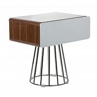 ночной столик gallio орех, белая в Нижневартовске